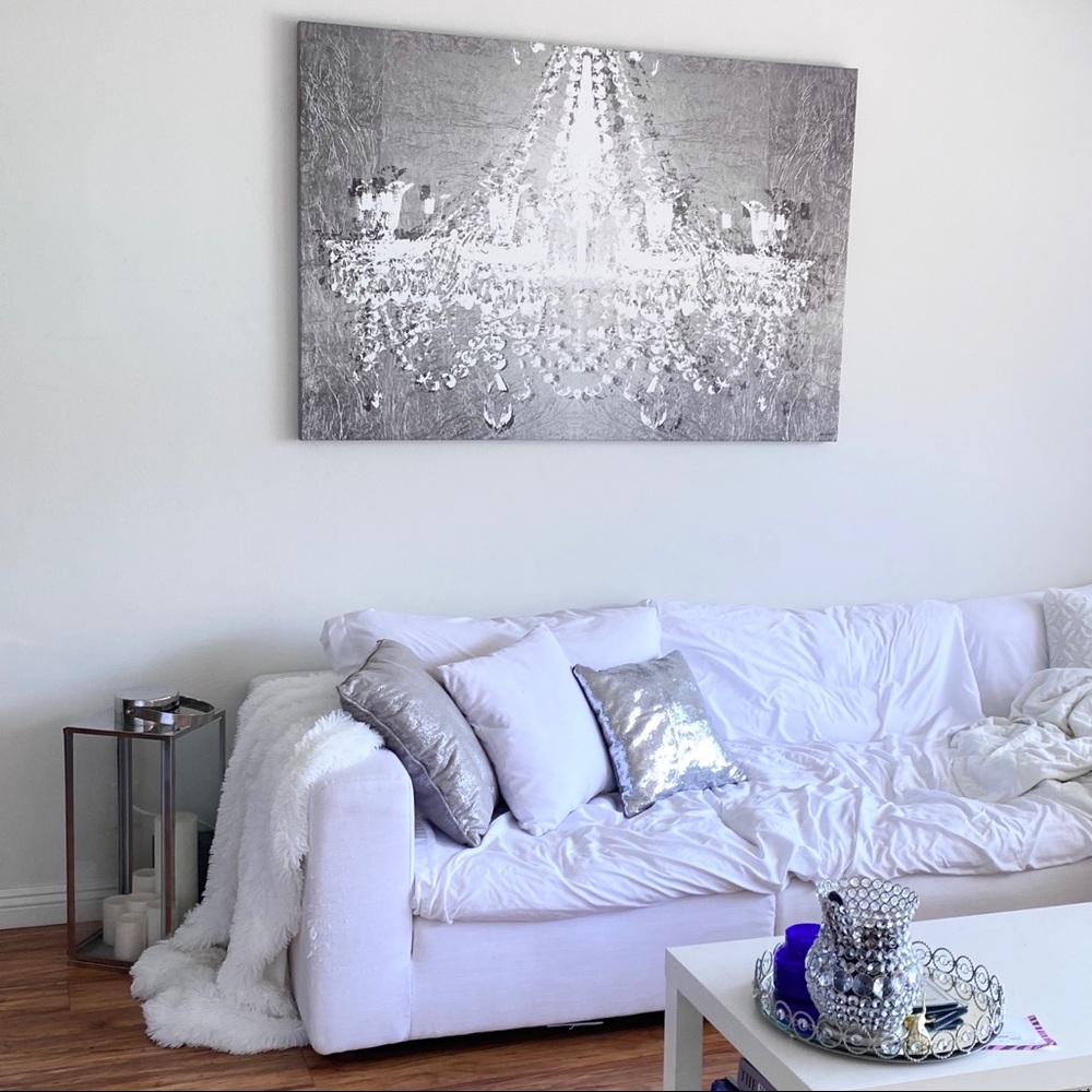 60x40 Oliver Gal “Dramatic Entrance Chrome”